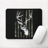 Whitetail Buck Deer Junting USA Camouflage America Mousepad (Mit Mouse)