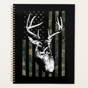 Whitetail Buck Deer Junting USA Camouflage America Planer