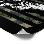 Whitetail Buck Deer Junting USA Camouflage America Poster (Ecke)