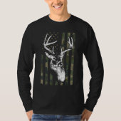 Whitetail Buck Deer Junting USA Camouflage America T-Shirt (Vorderseite)