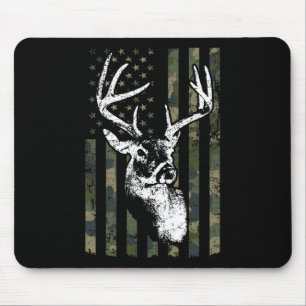 Whitetail Buck Deer Junting Usa Camouflage Amerika Mousepad