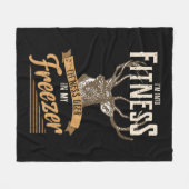 Whitetail Buck Fun Deer Junting Saison I'm Into Fi Fleecedecke (Vorderseite (Horizontal))