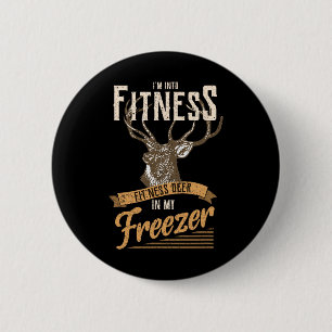 Whitetail Buck Funny Deer Jagd Saison ich bin in Button