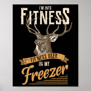 Whitetail Buck Funny Deer Jagd Saison ich bin in Poster