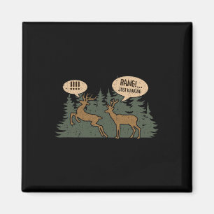 Whitetail Buck Funny Deer Jagdsaison Byng Just Magnet