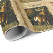 Whitetail Buck Herbstleaves Geschenkpapier (Rolleneckpunkt)