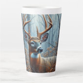 Whitetail Buck im Wald Milchtasse (Vorderseite)