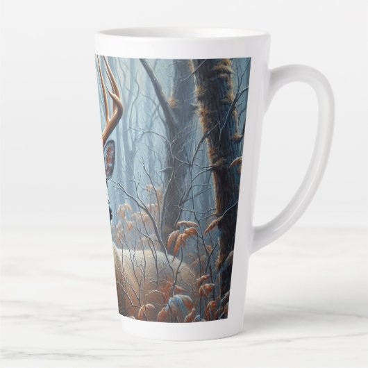 Whitetail Buck im Wald Milchtasse (Rechts)