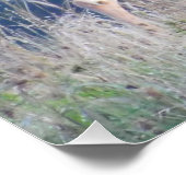 Whitetail Buck Nature Portrait Poster (Ecke)