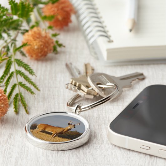 Whitetail Buck Schlüsselkette Schlüsselanhänger (Seite)