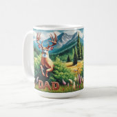 Whitetail Buck Vater Kaffeetasse (Vorderseite Links)