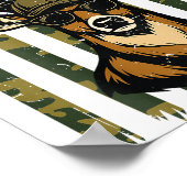 Whitetail Buck Youth Boy Deer Hunting Camo America Poster (Ecke)