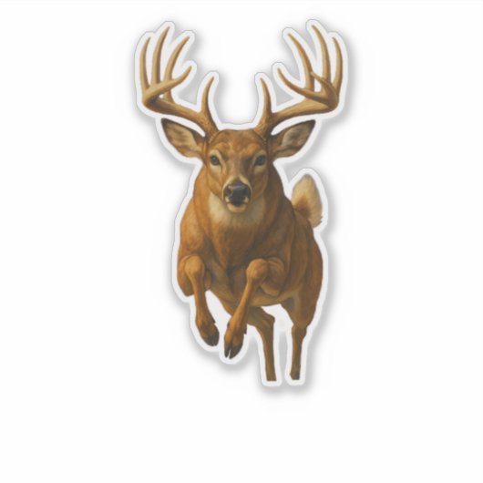 Whitetail Cut-out Sticker (Vorderseite)