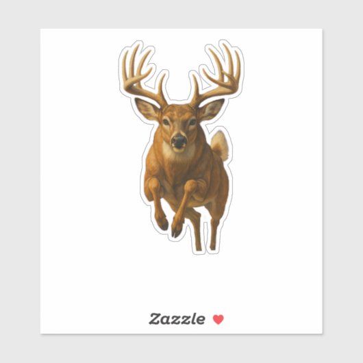 Whitetail Cut-out Sticker (Blatt)