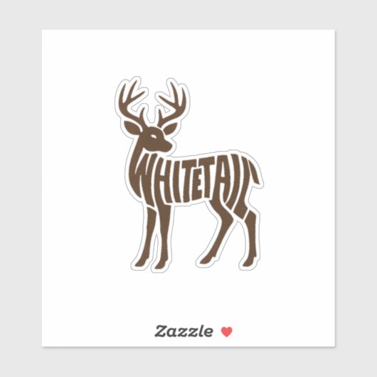 WHITETAIL Decal Sticker (Blatt)