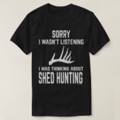 Whitetail Deer Antler Shed Jagd Funny Design T-Shirt (Design vorne)