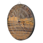Whitetail Deer auf der Straße DART BOARD Dartscheibe (Vorderseite rechts)