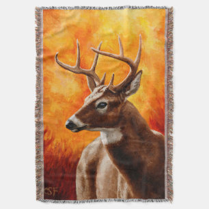 Whitetail Deer Autumn Gold Decke