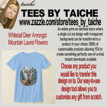 Whitetail Deer Between gst Mountain Laurel Blume