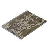 Whitetail Deer Bottomland Camouflage Hirsch Indivi Notizblock (Linke Seite)