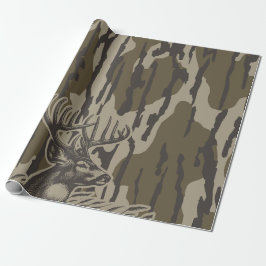Whitetail Deer Bottomland Camouflage Hirsche Jagd  Geschenkpapier