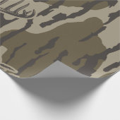 Whitetail Deer Bottomland Camouflage Hirsche Jagd  Geschenkpapier (Ecke)