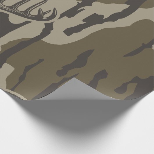 Whitetail Deer Bottomland Camouflage Hirsche Jagd  Geschenkpapier (Ecke)