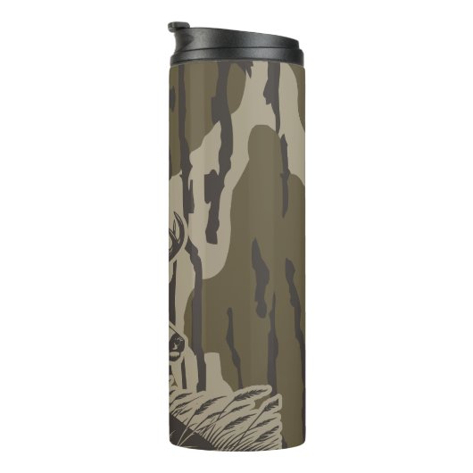 Whitetail Deer Bottomland Camouflage Hirsche Jagd  Thermosbecher (Nach rechts gedreht)