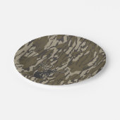 Whitetail Deer Bottomland Camouflage Jagd Camoufla Pappteller (Schrägansicht)