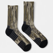 Whitetail Deer Bottomland Camouflage Jagd Rifle Bo Socken (Rechts)