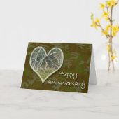 Whitetail Deer Buck Anniversary Card Karte (Gelbe Blume)