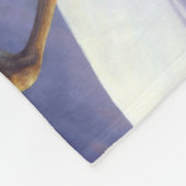 Whitetail Deer Buck & Dock im Winterschnee Fleecedecke (Ecke)