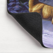 Whitetail Deer Buck & Dock im Winterschnee Mousepad (Ecke)