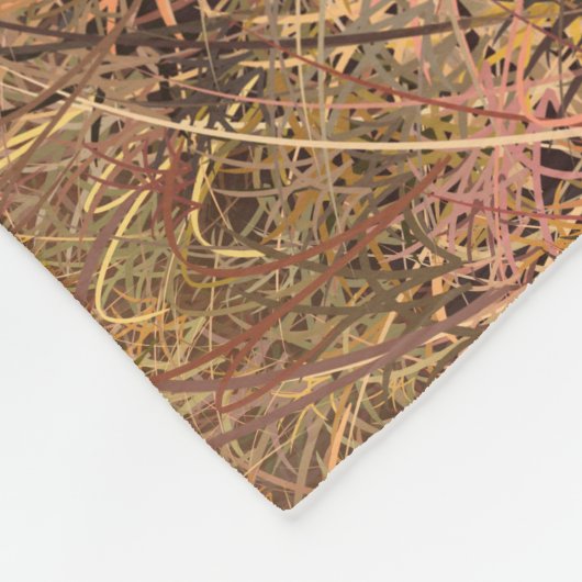 Whitetail Deer Buck & Dos Herbstmapelwald Fleecedecke (Ecke)