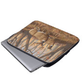 Whitetail Deer Buck & Dos Herbstmapelwald Laptopschutzhülle (Vorne Knopf)