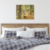 Whitetail Deer Buck | Weißfisch, Montana Leinwanddruck (Insitu (Schlafzimmer))