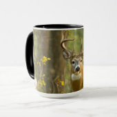 Whitetail Deer Buck | Weißfisch, Montana Tasse (Vorderseite Links)