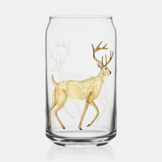 Whitetail Deer Drink Glass Dosenglas (Vorderseite)
