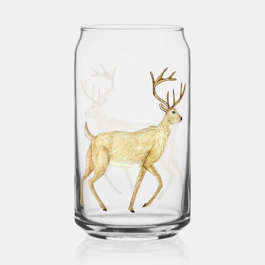 Whitetail Deer Drink Glass Dosenglas (Rückseite)
