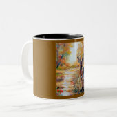 Whitetail Deer Fall Mugs & Cups Zweifarbige Tasse (Vorderseite Links)