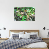 Whitetail Deer Fawn Wrapped Canvas Print Leinwanddruck (Insitu (Schlafzimmer))