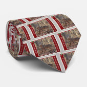 Whitetail Deer Happy Holidays Krawatte (Gerollt)