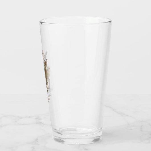 Whitetail Deer Herde / Vaters Mancave Pint Glas (Links)
