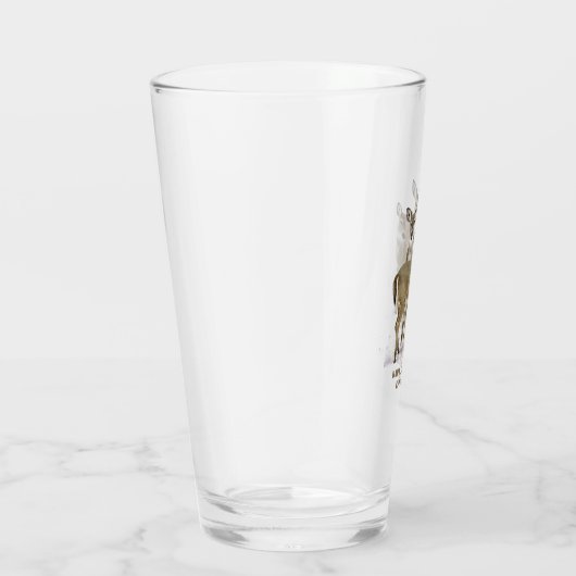 Whitetail Deer Herde / Vaters Mancave Pint Glas (Rechts)