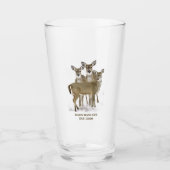 Whitetail Deer Herde / Vaters Mancave Pint Glas (Vorderseite)