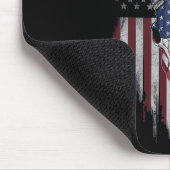 Whitetail Deer Hunter American Flag USA Design Buc Mousepad (Ecke)