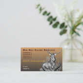 Whitetail Deer Illustration Business Card Visitenkarte (Stehend Vorderseite)