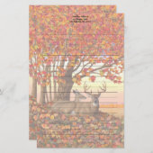 Whitetail Deer im Herbst Herbstfarben in New Engla Briefpapier (Vorne/Hinten)