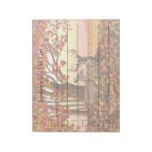 Whitetail Deer im Herbst Herbstfarben in New Engla Notizblock (Rotiert)