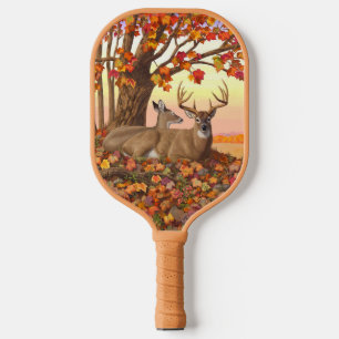 Whitetail Deer im Herbst Herbstfarben in New Engla Pickleball Schläger